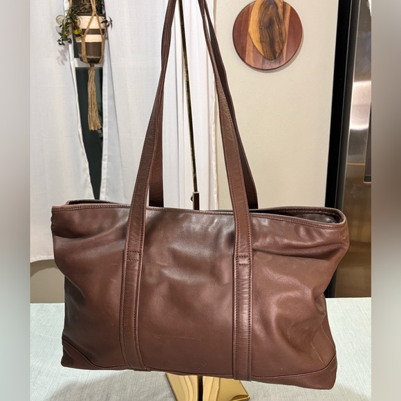 COACH Rich Brown 9400 Glove Leather Tote - Picture 3 of 16